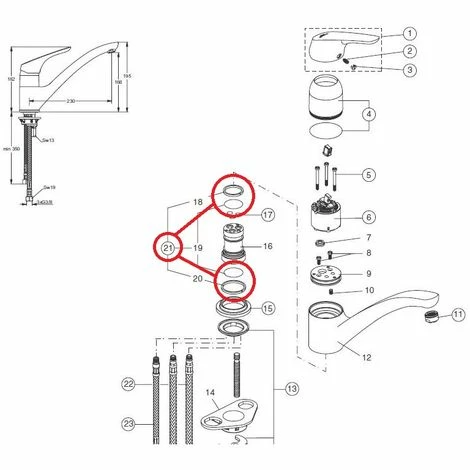 Ideal Standard Dichtungssatz B960231NU für ACTIVE - CERAPLAN CERAMIX NEW Ideal Standard Dichtungssatz B960231NU Für ACTIVE - CERAPLAN CERAMIX NEW -Ideal Standard-shop 23696558 2