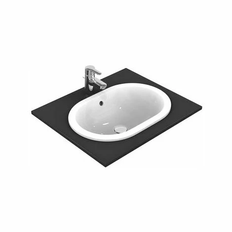 Ideal Standard Connect Einbauwaschtisch oval 620mm E5049, Farbe: Weiß - E504901 Ideal Standard Connect Einbauwaschtisch Oval 620mm E5049, Farbe: Weiß - E504901 -Ideal Standard-shop 25948384 1