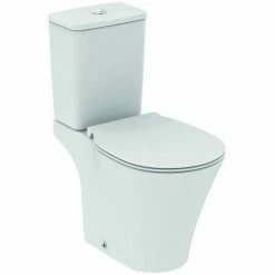 Ideal Standard Connect Air Standtiefspülklosett-Kombination AquaBlade, E0097, Farbe: Weiß - E009701