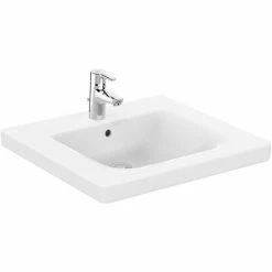 Ideal Standard Connect Freedom Waschtisch Unterfahrbar 600 Mm E5482, Farbe: Weiß Mit Ideal Plus - E5482MA