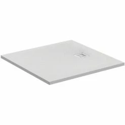 Ideal Standard Ultra Flat S Quadratische-Brausewanne 800x800mm, K8214, Farbe: Quarzgrau - K8214FS