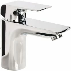 IDEAL STANDARD Ideal Waschtischarmatur Standard Strada, A6449AA, Einhandmischer Für Waschtisch Mit Keramikkartusche, Heißwassertemperaturkontrolle, Chrom, 09720 8