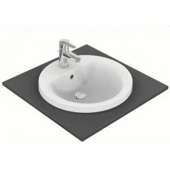 Ideal Standard Einbauwaschtisch Connect, Rund, 480x480x175 X 1