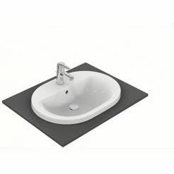 Ideal Standard Einbauwaschtisch Connect, Oval, 620x460x175 X 1