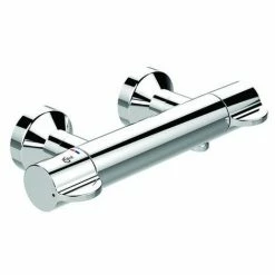 Ideal Standard Brausethermostat Aufputz Ceraplus 2, Gesamte Ausld. 115 X 133mm, Chrom, A6871AA