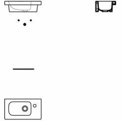 Ideal Standard Handwaschbecken CONNECT SPACE Mit Hahnbank Rechts 450 X 250 X 130 Mm Weiß E132101 -Ideal Standard-shop 28804872 5