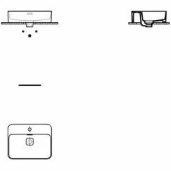 Ideal Standard Aufsatzwaschtisch STRADA II Mit Überlauf, Mit Hahnloch 600 X 400 X 175 Mm Weiß T299801 -Ideal Standard-shop 28805915 3