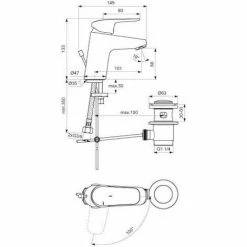 Ideal Standard Waschtischarmatur CERAFLEX BlueStart Chrom Chrom -Ideal Standard-shop 31356578 3
