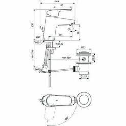 Ideal Standard Waschtischarmatur CERAFLEX BlueStart Chrom Chrom -Ideal Standard-shop 31356578 4