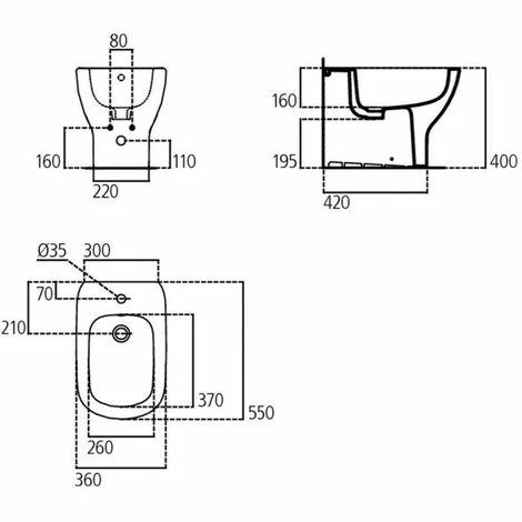 Bidet Bodenstehend Wandbündig Ideal Standard Tesi Aus Vitreous China Seidenweiß | Keramik 2 Bidet Bodenstehend Wandbündig Ideal Standard Tesi Aus Vitreous China Seidenweiß | Keramik – Bild 2