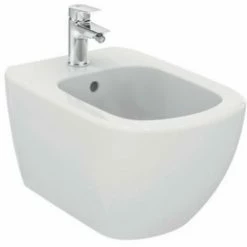 Hänge-Bidet Mit Unterputz-Armaturen Ideal Standard Tesi Aus Vitreous China Seidenweiß | Weiß