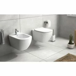 Hänge-Bidet Mit Unterputz-Armaturen Ideal Standard Tesi Aus Vitreous China Seidenweiß | Weiß -Ideal Standard-shop 33993499 3