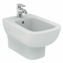 Einloch-Wandbidet Ideal Standard Esedra Mit Verdeckten Armaturen | Glänzendes Weiß