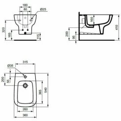 Einloch-Wandbidet Ideal Standard Esedra Mit Verdeckten Armaturen | Glänzendes Weiß 7 Einloch-Wandbidet Ideal Standard Esedra Mit Verdeckten Armaturen | Glänzendes Weiß -Ideal Standard-shop 34050564 4