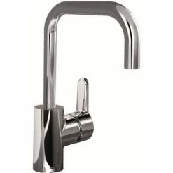 Ideal Standard Spültischarmatur Connect | B0689AA | Einhebelmischer Mit Schwenkbarem Auslauf | Seitlicher Hebel | Keramikkartusche | Messing Verchromt | 09792 5