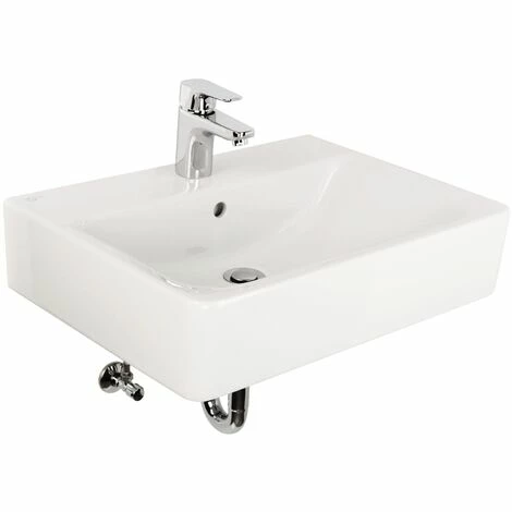Ideal Standard Waschtisch-Set Connect | E070301 | Weiß | Waschtisch 60 X 46 Cm Zur Wandmontage | Mit Waschtischarmatur Ceraplan III | Überlauf Und Hahnloch | Eckig | Sanitärkeramik | 57034 3 1 Ideal Standard Waschtisch-Set Connect | E070301 | Weiß | Waschtisch 60 X 46 Cm Zur Wandmontage | Mit Waschtischarmatur Ceraplan III | Überlauf Und Hahnloch | Eckig | Sanitärkeramik | 57034 3