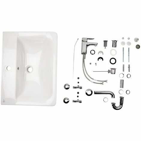 Ideal Standard Waschtisch-Set Connect | E070301 | Weiß | Waschtisch 60 X 46 Cm Zur Wandmontage | Mit Waschtischarmatur Ceraplan III | Überlauf Und Hahnloch | Eckig | Sanitärkeramik | 57034 3 5 Ideal Standard Waschtisch-Set Connect | E070301 | Weiß | Waschtisch 60 X 46 Cm Zur Wandmontage | Mit Waschtischarmatur Ceraplan III | Überlauf Und Hahnloch | Eckig | Sanitärkeramik | 57034 3 – Bild 5