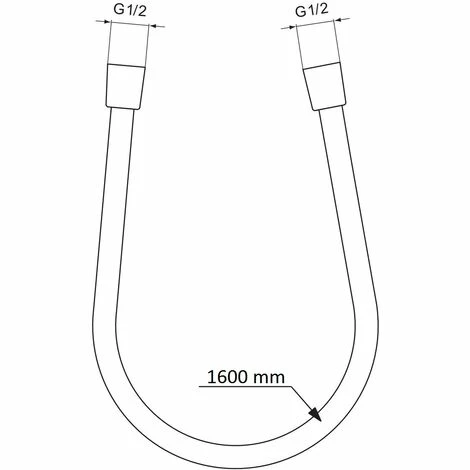 Ideal Standard Brauseschlauch Idealflex 1600mm Magnetic Grey A3330A5 Ideal Standard Brauseschlauch Idealflex 1600mm Magnetic Grey A3330A5 -Ideal Standard-shop 55080913 2