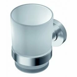 Ideal Standard IOM Zahnbecher, Glas Satiniert, Chrom