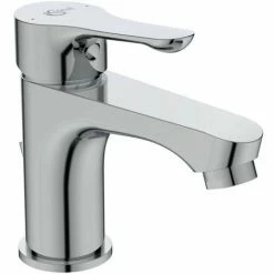 Ideal Standard Alpha Waschtischmischer Mit Ablaufgarnitur Chrom Ausladung 115mm