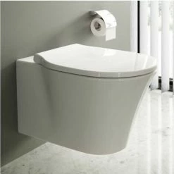 Ideal Standard Connect Air Wand-Tiefspül-WC Weiß, Spülrandlos Weiß