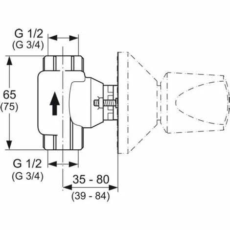 Ideal Standard Unterputz-Bausatz 1 für Wandeinbauventil DN 15 mit Keramikoberteil, A2356NU Ideal Standard Unterputz-Bausatz 1 Für Wandeinbauventil DN 15 Mit Keramikoberteil, A2356NU -Ideal Standard-shop 5630583 2