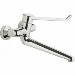 Ideal Standard CeraPlus Einhebel-Wand-Waschtischsicherheitsarmatur DN 15, Chrom, B8226AA