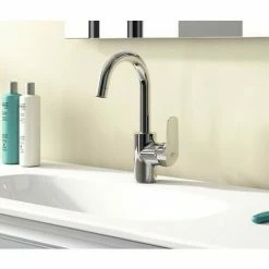 Ideal Standard CeraFlex Einhebel-Waschtischarmatur Mit Hohem Schwenkbarem Auslauf Mit Ablaufgarnitur