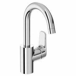 Ideal Standard CeraFlex Einhebel-Waschtischarmatur Mit Hohem Schwenkbarem Auslauf Mit Ablaufgarnitur -Ideal Standard-shop 56421074 3