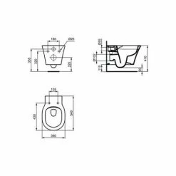 Ideal Standard Connect Air Wand-Tiefspül-WC, Ohne Spülrand Weiß -Ideal Standard-shop 56537879 3