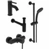 Ideal Standard Ceraline Aufputz-Armaturen-Bundle 2, Silk Black