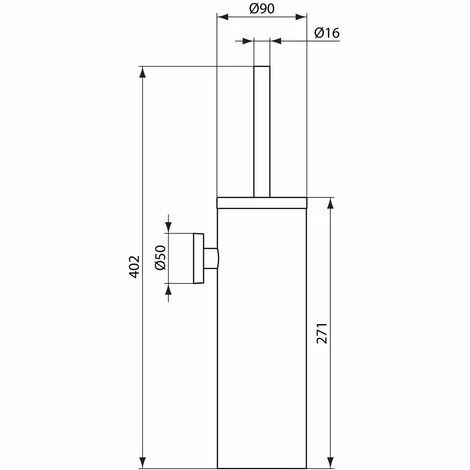 Ideal Standard Toilettenbürstengarnitur Iom wandhängend Stahl gebürstet A9128MY Ideal Standard Toilettenbürstengarnitur Iom Wandhängend Stahl Gebürstet A9128MY -Ideal Standard-shop 59801641 2