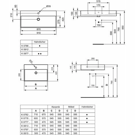 Ideal Standard STRADA Waschtisch 50 x 42 cm weiß (K077701) Ideal Standard STRADA Waschtisch 50 X 42 Cm Weiß (K077701) -Ideal Standard-shop 68147008 3