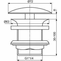 Ideal Standard Schaftventil Nicht Verschliessbar Haube Messing Verchromt Chrom -Ideal Standard-shop 68755552 3