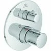 Ideal Standard Badethermostat Unterputz Ceratherm C100, Bausatz 2, Rosette D:163mm, Chrom