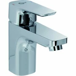 Ideal Standard Waschtischarmatur 145 Ceraplan III, Ohne Ablgarn., Ausladung 109mm, Chrom