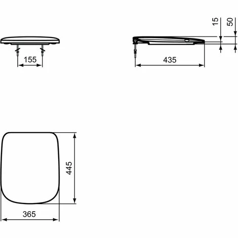 Ideal Standard WC-Sitz Connect E, Softclosing, Für WC T3666, Weiß 2 Ideal Standard WC-Sitz Connect E, Softclosing, Für WC T3666, Weiß â Bild 2