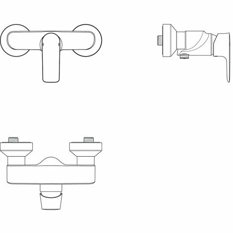 Ideal Standard Brausearmatur Aufputz Connect Air, Ausld. 41mm, Chrom Ideal Standard Brausearmatur Aufputz Connect Air, Ausld. 41mm, Chrom -Ideal Standard-shop 68756362 2