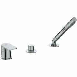 Ideal Standard Tonic II, 3-Loch-Badearmatur, O. Wanneneinlauf