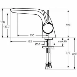 Ideal Standard Melange, Waschtischarmatur O. Ablaufgarnitur 2 Ideal Standard Melange, Waschtischarmatur O. Ablaufgarnitur -Ideal Standard-shop 69365855 3