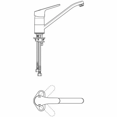 Ideal Standard Küchenarmatur Ceraform, ND, Ausld. 227mm, Chrom Ideal Standard Küchenarmatur Ceraform, ND, Ausld. 227mm, Chrom -Ideal Standard-shop 70148771 3