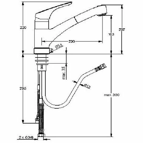 Ideal Standard Küchenarmatur Cerasprint Neu mit herausziehbarer Handbrause Chrom Ideal Standard Küchenarmatur Cerasprint Neu Mit Herausziehbarer Handbrause Chrom -Ideal Standard-shop 70148795 2