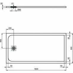Rechteckige Duschwanne Steinoptik 80x160 Ideal Standard Ultra Flat S - Ablauf NICHT Im Lieferumfang Enthalten 3 Rechteckige Duschwanne Steinoptik 80x160 Ideal Standard Ultra Flat S - Ablauf NICHT Im Lieferumfang Enthalten -Ideal Standard-shop 71219415 4