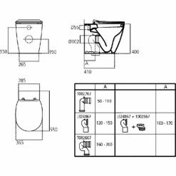 Ideal Standard Connect Back-to-Wall-Sanitärkeramik Mit AquaBlade-Verschiebeablauf -Ideal Standard-shop 71219836 3
