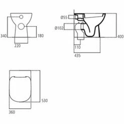 IDEAL STANDARD Dolomite Gemma 2 Wand-WC Mit Soft-Close-Sitz -Ideal Standard-shop 71640006 3