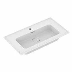 Ideal Standard 80 Cm Wandhängendes Waschbecken Strada II Ablaufabdeckung Aus Keramik Inklusive