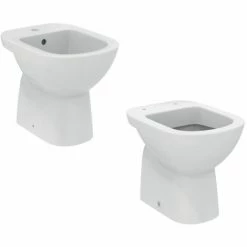 Wandmontierte Sanitärkeramik Mit Traditionellem Schließsitz Life Ideal Standard Kollektion - Bodenablauf