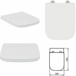 Wandbündige Sanitärkeramik Mit Sitz Mit Traditionellem Verschluss, Kollektion Life Ideal Standard -Ideal Standard-shop 71641816 4